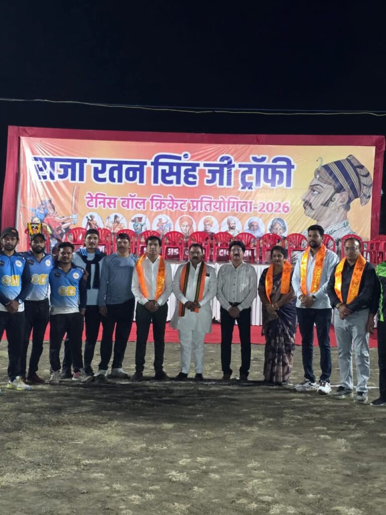 रतलाम/राजा रतनसिंह जी रात्रिकालीन क्रिकेट प्रतियोगिता का भव्य शुभारंभ; खेलप्रेमियों एवं दर्शकों में विशेष उत्साह