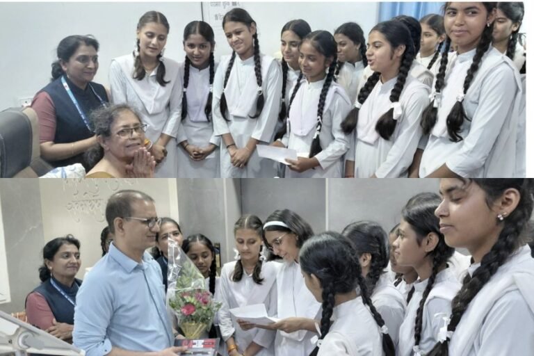 रतलाम/डॉक्टर्स डे पर चिकित्सकों का सम्मान ; गुरु रामदास पब्लिक सीनियर सेकेंडरी स्कूल के विद्यार्थियों द्वारा पुष्पगुच्छ एवं स्मृति-उपहार भेंट कर किया सम्मान,विद्यार्थियों ने जताया आभार